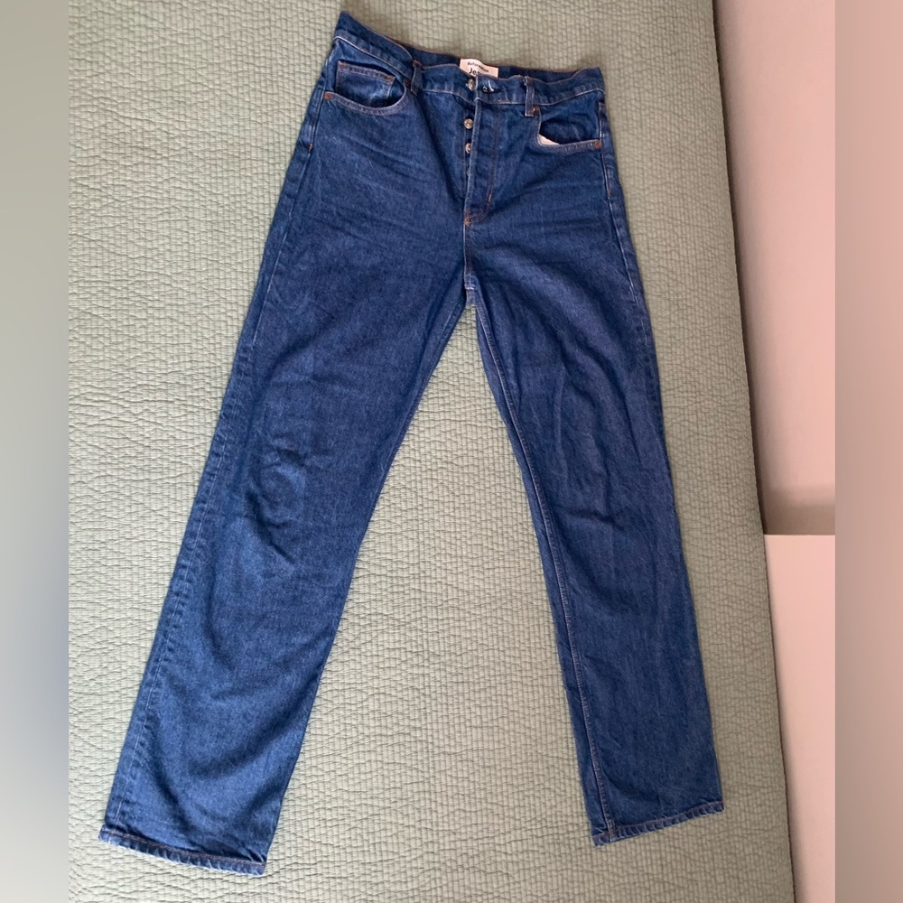 Reformation Cynthia High Rise Straight Long Jeans